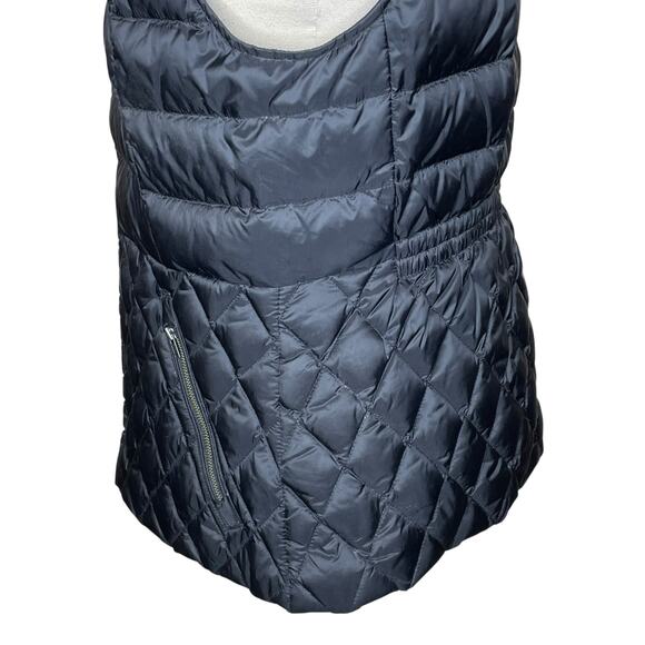 Talbots Women’s S Down Filled Puffer Quilted Vest Zio Pockets Stand Collar EUC - Picture 6 of 11